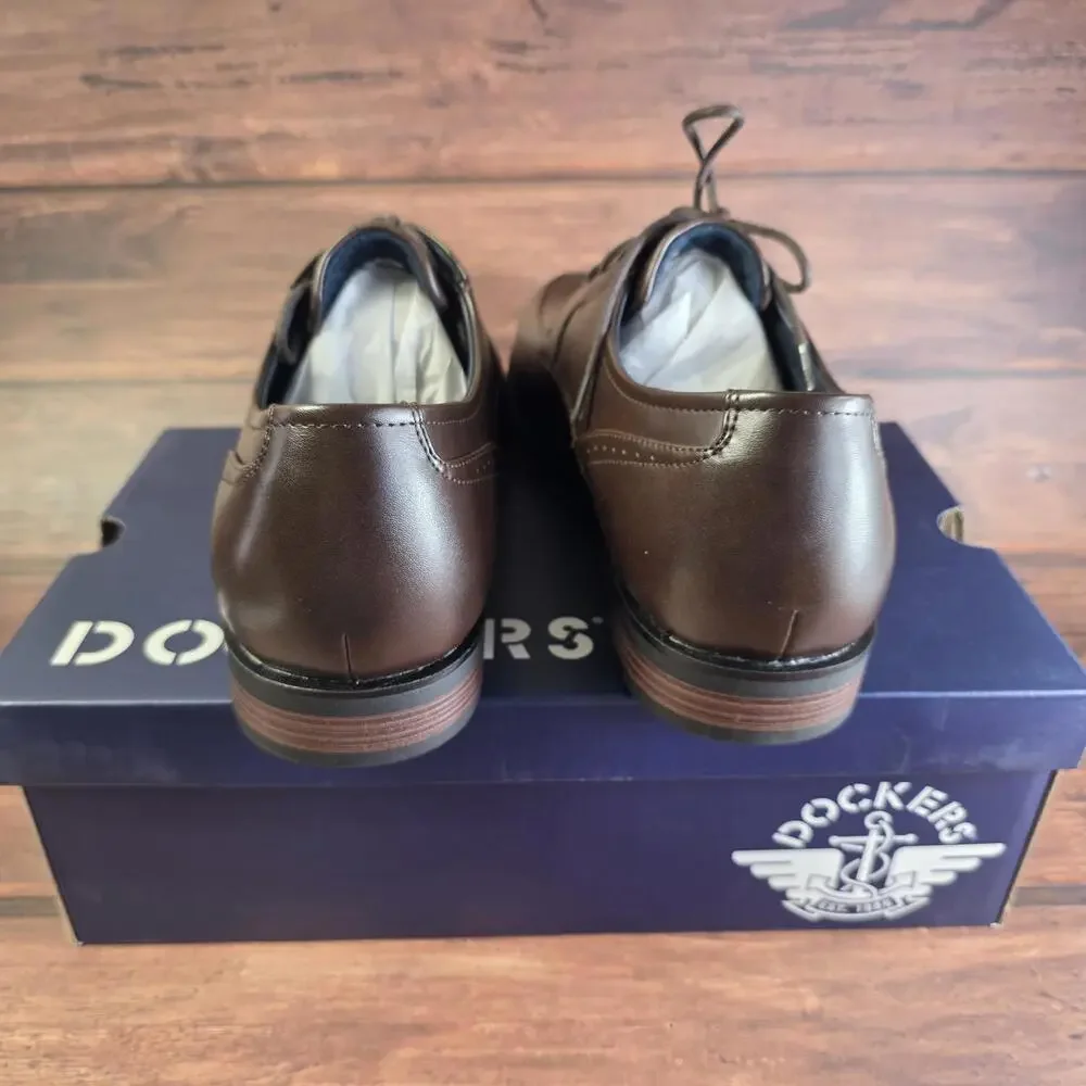 Dockers Mens Elmer Synthetic Leather Dress Oxford Lace Up Shoe Size‎ 11